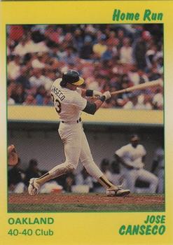 1991 Star Home Run #8 Jose Canseco Front