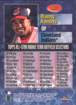 2000 Topps Chrome - All-Star Rookie Team #RT5 Manny Ramirez  Back