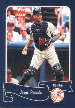 2004 Fleer Tradition Daily News New York Yankees #8 Jorge Posada Front