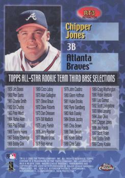 2000 Topps Chrome - All-Star Rookie Team Refractors #RT3 Chipper Jones  Back