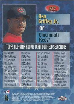 2000 Topps Chrome - All-Star Rookie Team Refractors #RT7 Ken Griffey Jr.  Back