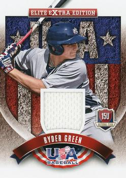 2015 Panini USA Baseball - 15U National Team Jerseys #10 Ryder Green Front