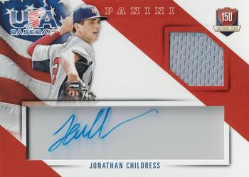 2015 Panini USA Baseball - 15U National Team Jerseys Signatures #8 Jonathan Childress Front