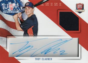 2015 Panini USA Baseball - 17U National Team Jerseys Signatures #2 Troy Claunch Front