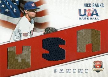 2015 Panini USA Baseball - Collegiate National Team Jerseys #1 Nick Banks Front
