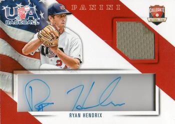 2015 Panini USA Baseball - Collegiate National Team Jerseys Signatures #9 Ryan Hendrix Front