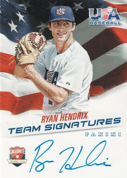 2015 Panini USA Baseball - Collegiate National Team Signatures #RH Ryan Hendrix Front
