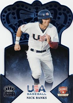 2015 Panini USA Baseball - Crown Royale Blue #1 Nick Banks Front