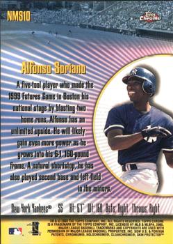 2000 Topps Chrome - New Millennium Stars #NMS10 Alfonso Soriano  Back