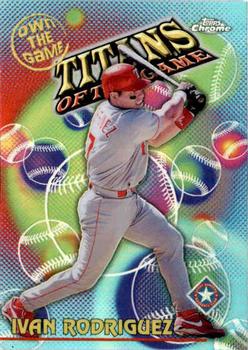2000 Topps Chrome - Own the Game Refractors #OTG23 Ivan Rodriguez  Front