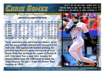 1998 Topps #117 Chris Gomez Back