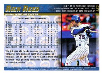1998 Topps #132 Rick Reed Back