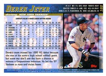 1998 Topps #160 Derek Jeter Back