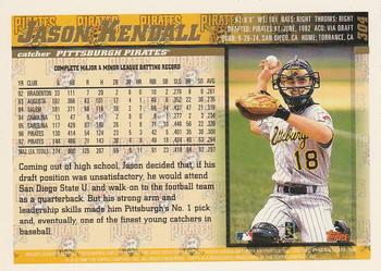 1998 Topps #304 Jason Kendall Back