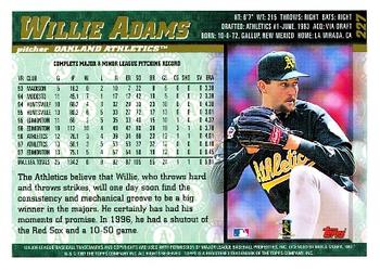 1998 Topps #227 Willie Adams Back