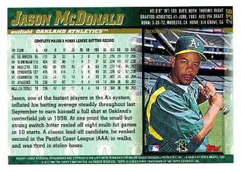 1998 Topps #236 Jason McDonald Back