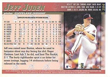 1998 Topps #394 Jeff Juden Back
