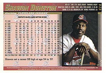 1998 Topps #414 Shawon Dunston Back