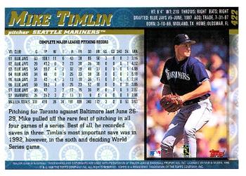 1998 Topps #422 Mike Timlin Back
