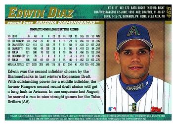 1998 Topps #465 Edwin Diaz Back