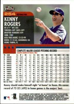 2000 Topps Chrome - Refractors #254 Kenny Rogers  Back