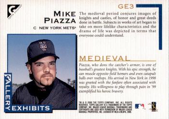 2000 Topps Gallery - Gallery Exhibits #GE3 Mike Piazza  Back
