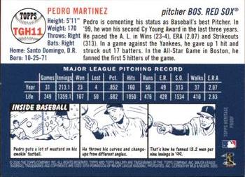 2000 Topps Gallery - Heritage Proofs #TGH11 Pedro Martinez  Back