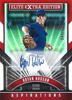 2015 Panini Elite Extra Edition - Aspirations Die Cut Autographed Prospects #83 Bryan Hudson Front
