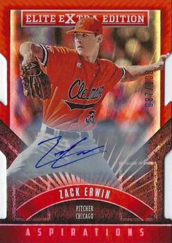 2015 Panini Elite Extra Edition - Aspirations Die Cut Autographed Prospects #113 Zack Erwin Front