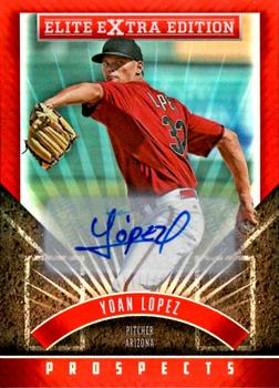 2015 Panini Elite Extra Edition - Autographed Prospects #90 Yoan Lopez Front