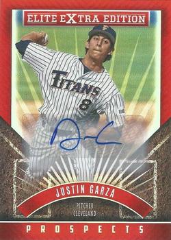 2015 Panini Elite Extra Edition - Autographed Prospects #140 Justin Garza Front