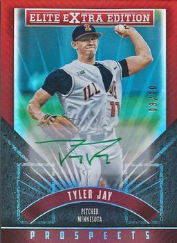 2015 Panini Elite Extra Edition - Autographed Prospects Green Ink #7 Tyler Jay Front