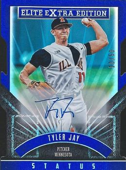 2015 Panini Elite Extra Edition - Blue Status Die Cut Autographed Prospects #7 Tyler Jay Front
