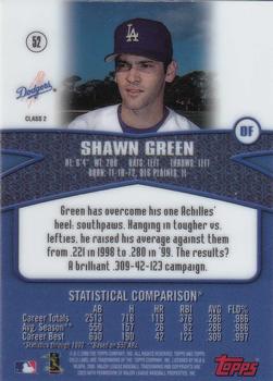 2000 Topps Gold Label - Class 2 #52 Shawn Green Back
