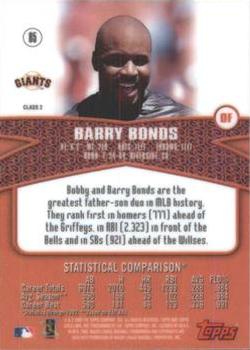 2000 Topps Gold Label - Class 2 #85 Barry Bonds Back