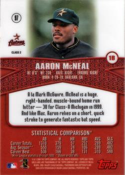 2000 Topps Gold Label - Class 2 #97 Aaron McNeal Back