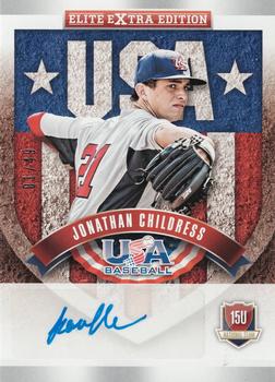 2015 Panini Elite Extra Edition - USA Baseball 15U Signatures #13 Jonathan Childress Front