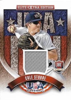2015 Panini Elite Extra Edition - USA Baseball 18U Game Jerseys #2 Cole Stobbe Front