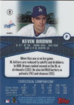 2000 Topps Gold Label - Class 3 #12 Kevin Brown Back