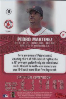 2000 Topps Gold Label - Class 3 #34 Pedro Martinez Back