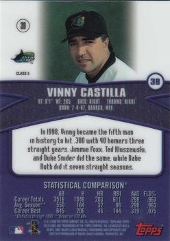 2000 Topps Gold Label - Class 3 #39 Vinny Castilla Back