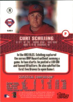 2000 Topps Gold Label - Class 3 #74 Curt Schilling Back