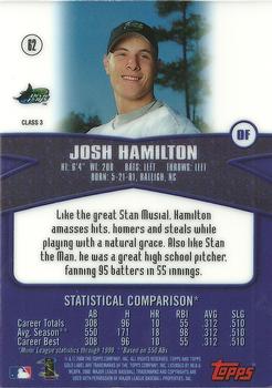 2000 Topps Gold Label - Class 3 #62 Josh Hamilton Back