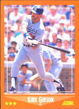 1988 Score Rookie & Traded #10T Kirk Gibson Front