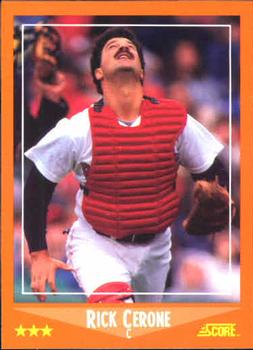 1988 Score Rookie & Traded #21T Rick Cerone Front