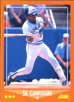 1988 Score Rookie & Traded #93T Sil Campusano Front