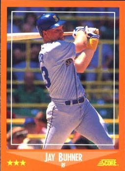 1988 Score Rookie & Traded #95T Jay Buhner Front