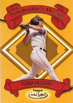 2000 Topps Gold Label - Prospector's Dream #PD5 Todd Helton  Front