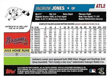 2006 Topps Atlanta Braves #ATL2 Andruw Jones Back