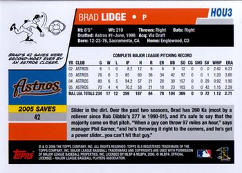 2006 Topps Houston Astros #HOU3 Brad Lidge Back